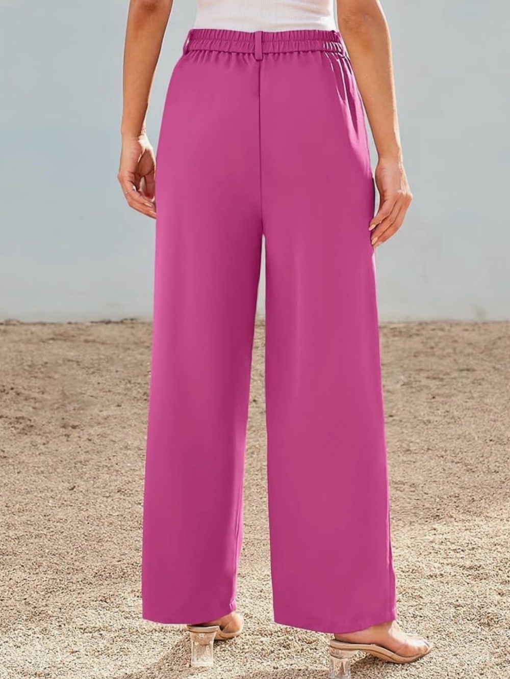 High-Rise Wide-Leg Trousers size XL - Picture 3 of 9